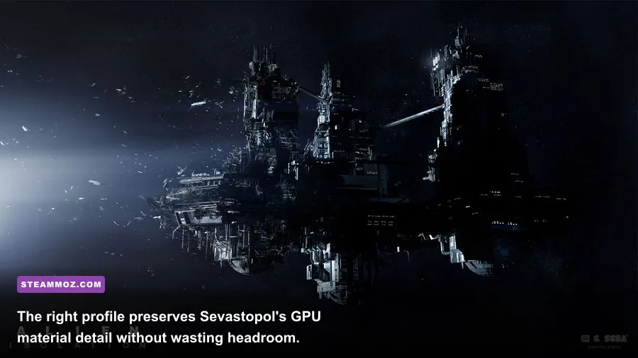 Detailed Sevastopol medical bay environment in Alien Isolation