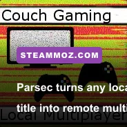 Friends playing local multiplayer games remotely using gamepads