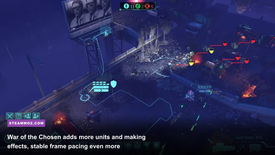 XCOM 2 War of the Chosen tactical combat with Reaper and Skirmisher soldiers