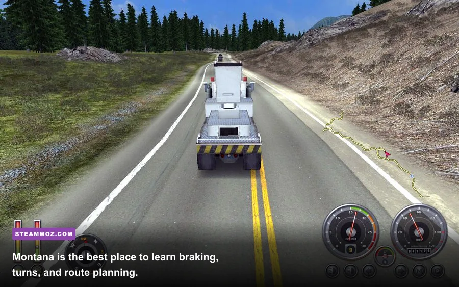 18 Wheels of Steel Extreme Trucker Montana campaign highway and cargo truck