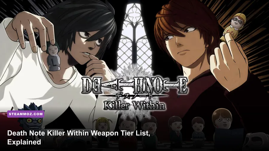 Death Note Killer Within gameplay showing Kira and L during an investigation meeting
