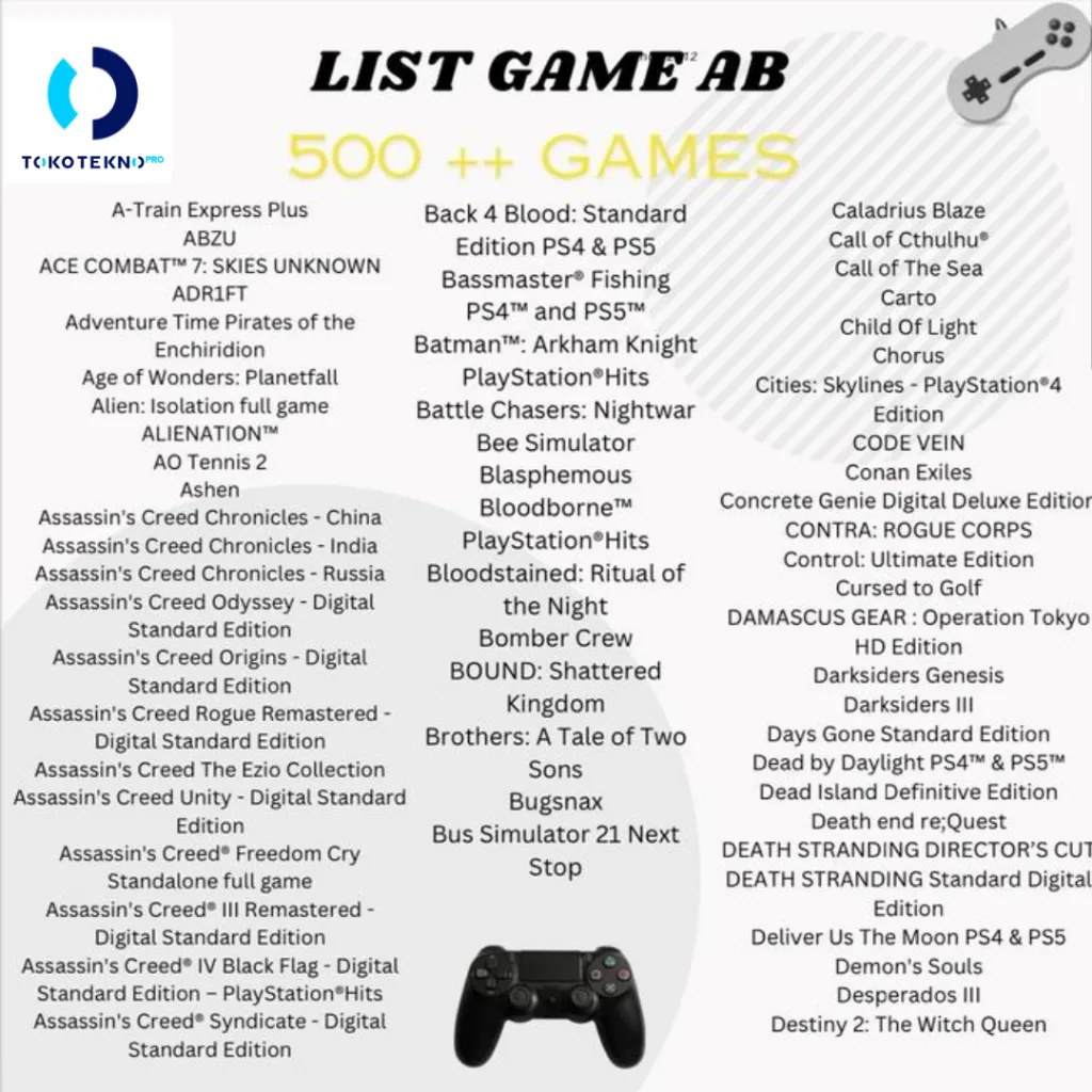 SONY PS4 PRO/SLIM/FAT Online & Offline Storage 500GB/1TB PLAYSTATION PS 4 - Gambar 2