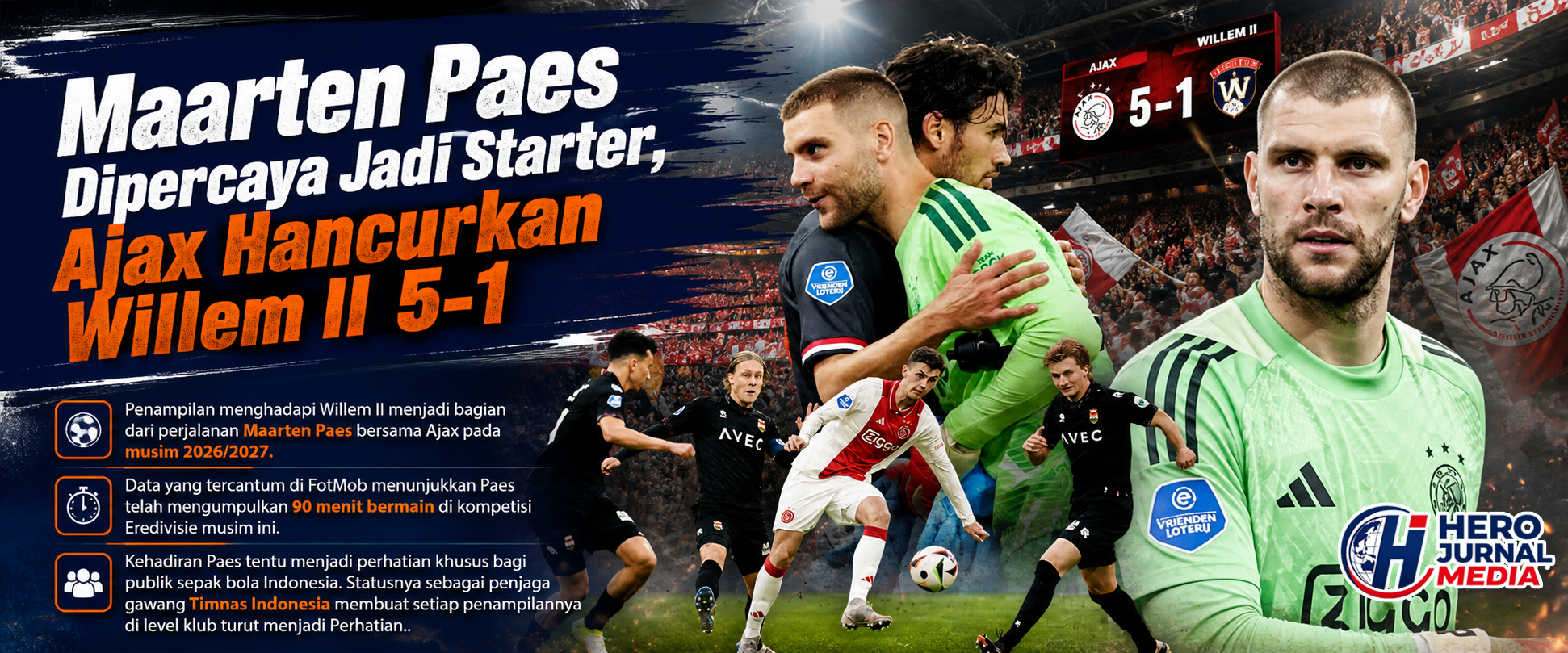 0 A Maarten Paes Leads Ajax to Victory