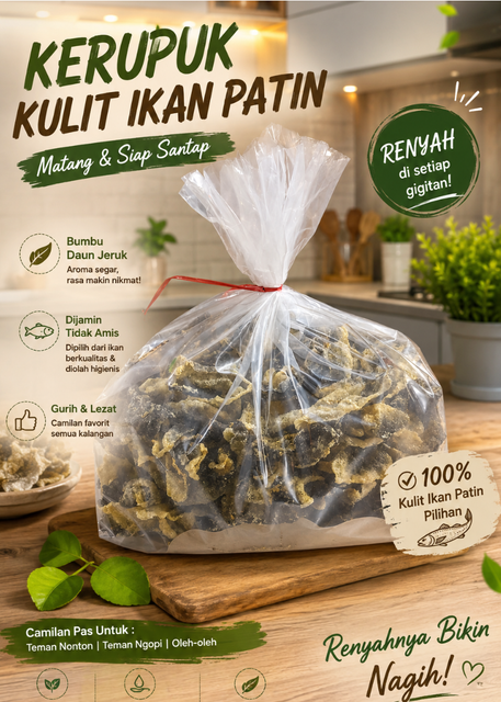[Gambar Kerupuk Kulit Ikan Patin Premium]