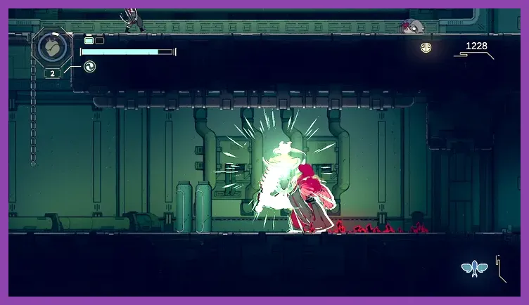 Yi performing a Tai Chi parry against a boss in Nine Sols