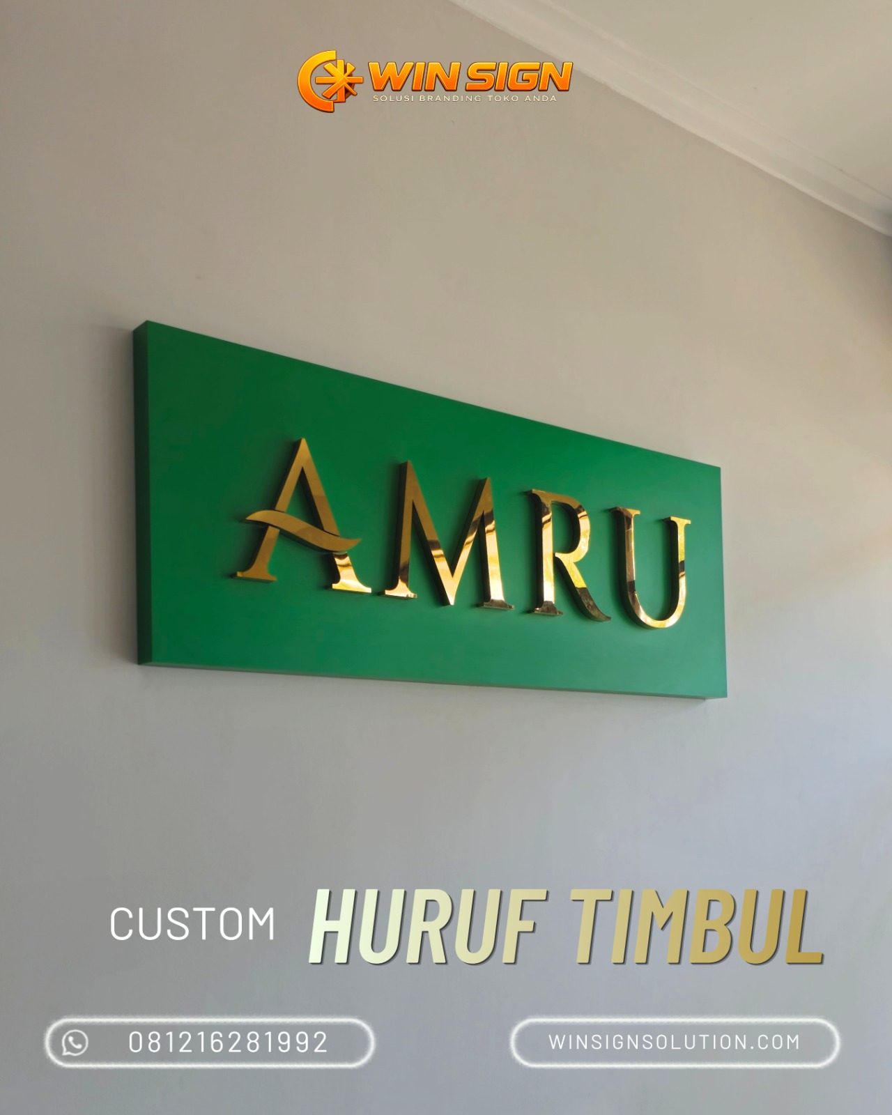 Huruf Timbul hasil pengerjaan Neonika Advertising Bandung 7