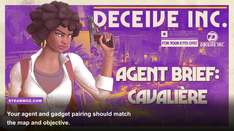 Deceive Inc. agents preparing weapons and gadgets before a match