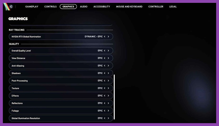 ARC Raiders PC graphics settings menu options