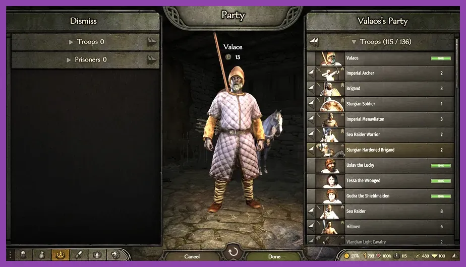 Bannerlord character creation and skill tree
