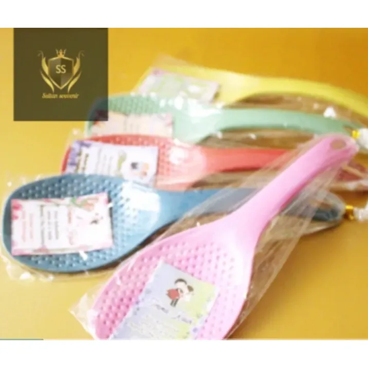 Sultan souvenir..centong nasi plastik + kartu ucapan terima kasih isi 50 pcs bagus buat souvenir pernikahan - Gambar 4