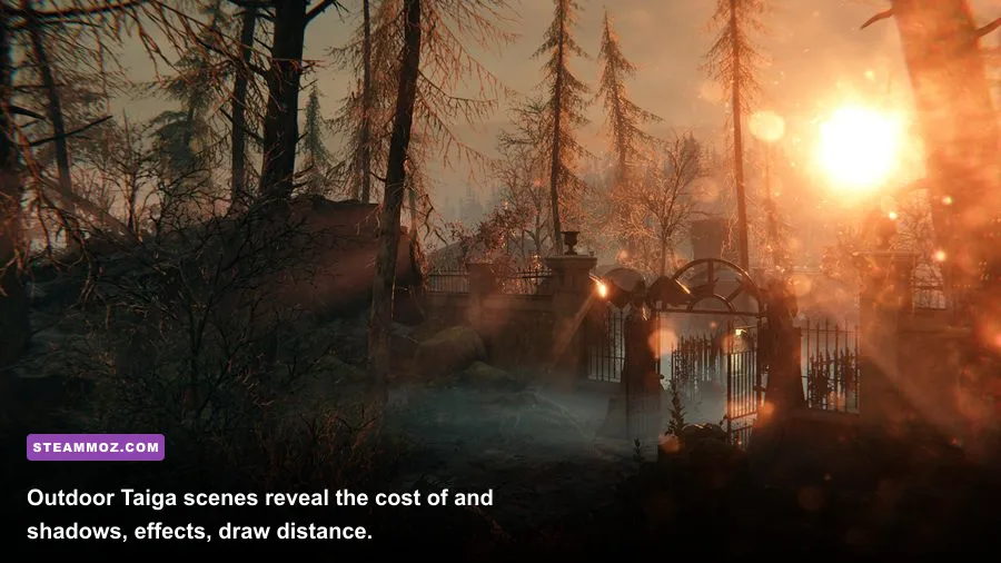 Syberia The World Before Taiga landscape showing trees and distant scenery