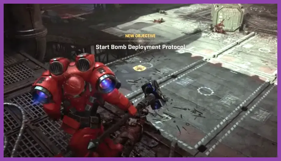 Space Marine 2 Gene-Seed hidden in a side room during an Operations mission