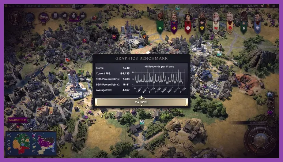 Civilization 7 leader diplomacy screen rendering