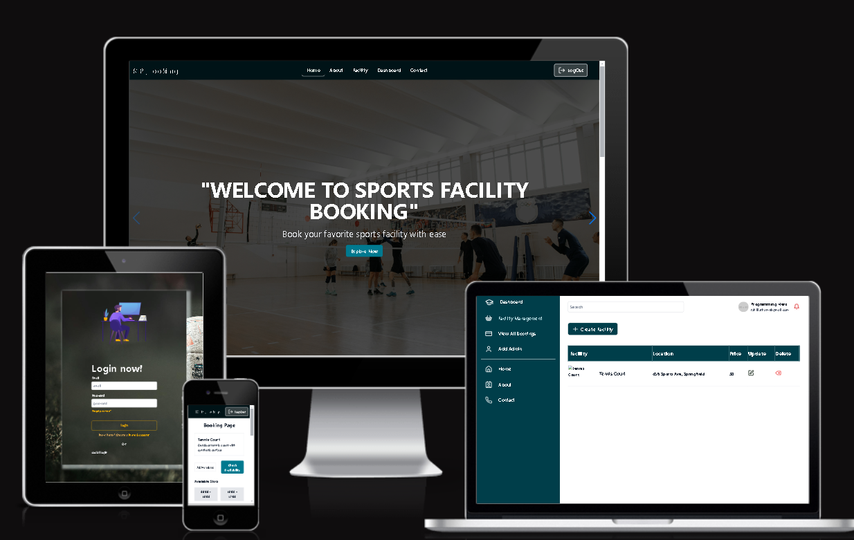 Sports Booking website