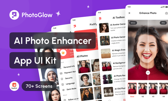 FAlCON - iOS & XCode SwiftUI UI Kit With AI App UI