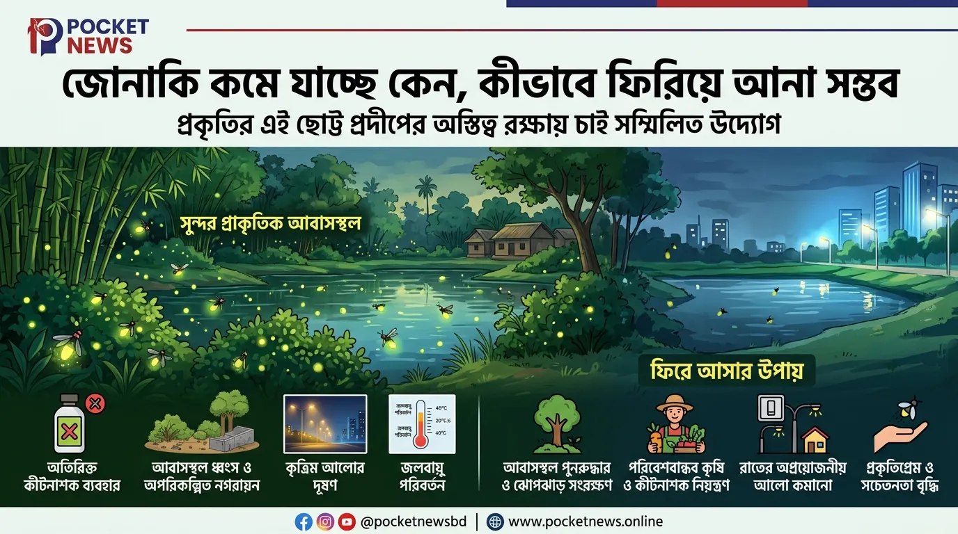 জোনাকি কমে যাচ্ছে কেন, কীভাবে ফিরিয়ে আনা সম্ভব জোনাকি কমে যাচ্ছে কেন, কীভাবে ফিরিয়ে আনা সম্ভব