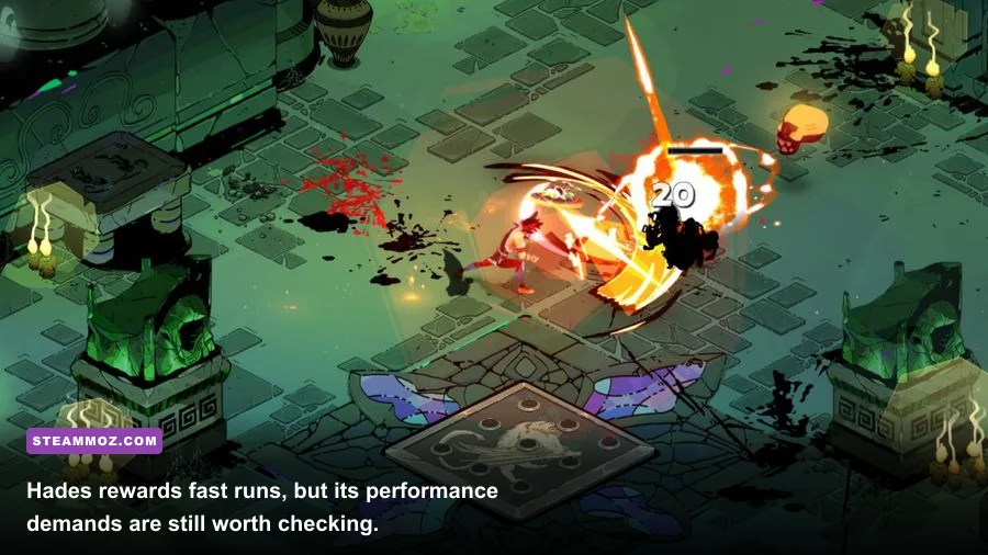 Zagreus fighting enemies in Tartarus during a Hades escape attempt