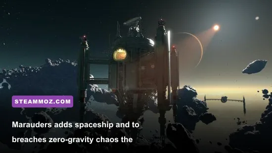 Marauders player boarding an enemy ship near a space station