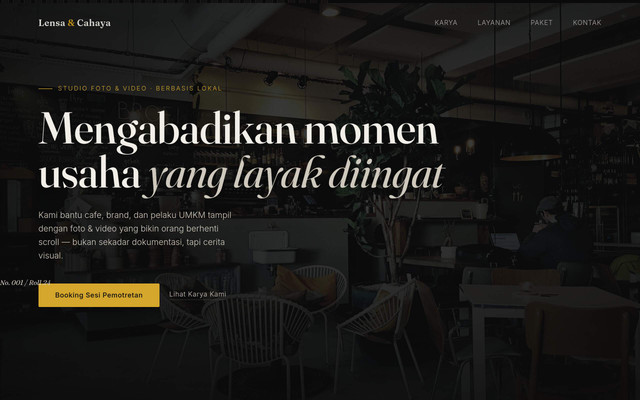Website Lensa & Cahaya