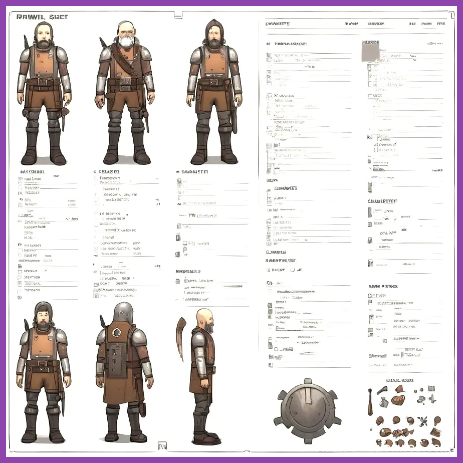 RimWorld character bio showing S-Tier attributes and passion skills