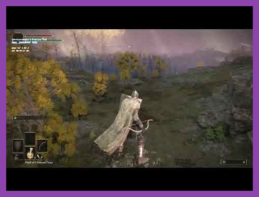 Tarnished dodging a boss attack in Elden Ring DLC