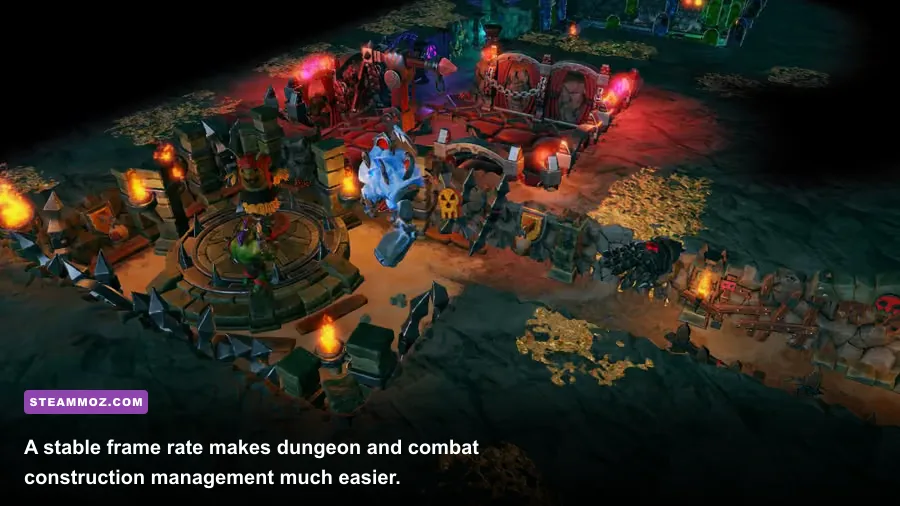 Dungeons 3 Dungeon Heart and underground lair interface