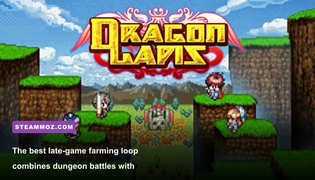 Dragon Lapis party fighting enemies inside a late-game dungeon
