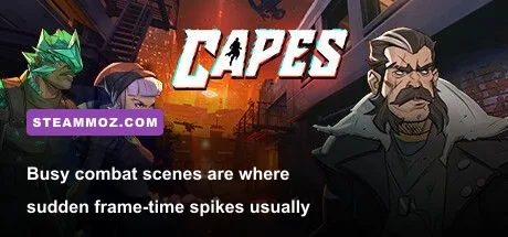Capes heroes Rebound and Facet attacking enemies during tactical combat