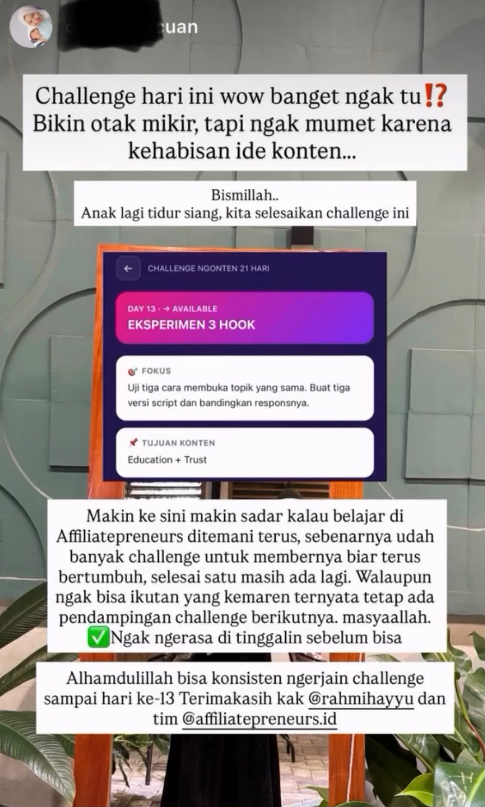 Testimoni FastTrack Ngonten 6