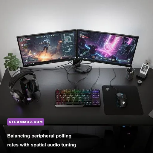 Esports gaming peripherals tuned for low latency and competitive audio positioning