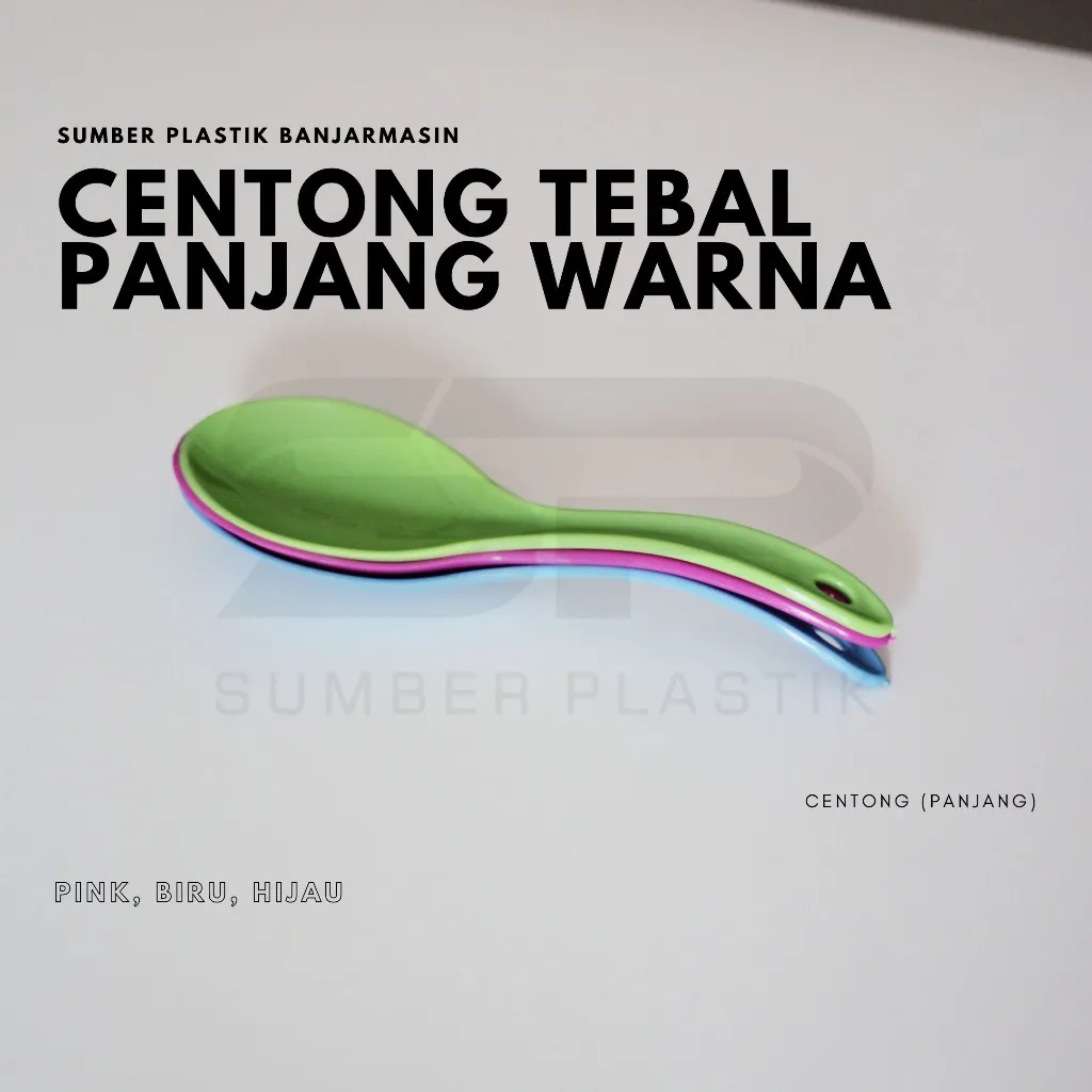 Centong Panjang Tebal Warna Wancuh Sendok Nasi Plastik Serbaguna (Satuan)