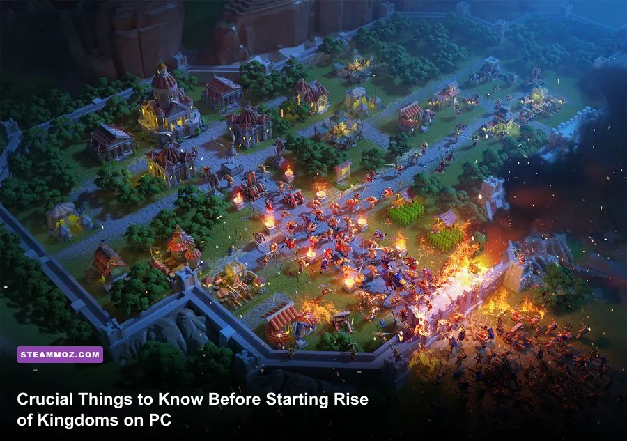 Rise of Kingdoms PC native client interface displaying strategic map and march controls