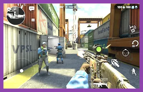Counter-Strike style gameplay in Critical Ops on iOS