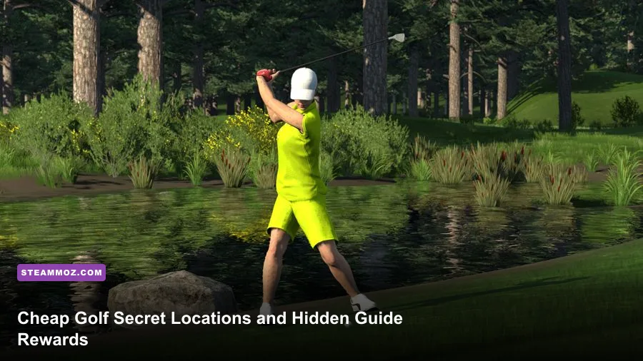 Cheap Golf gameplay on a colorful course with hidden routes