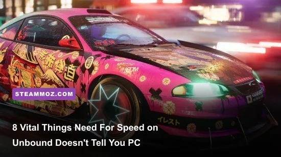 Customized tuner car drifting through neon-lit streets in Need for Speed Unbound