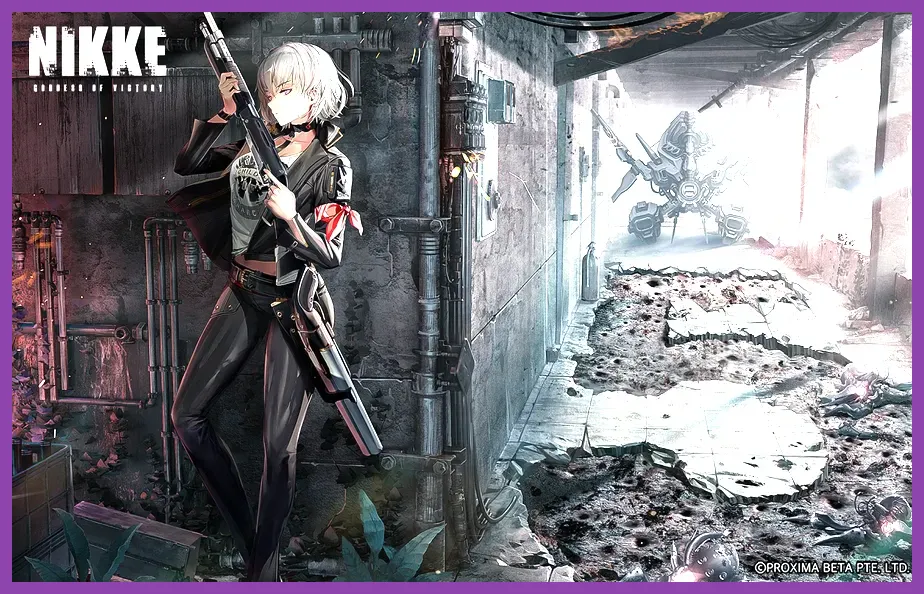 NIKKE campaign map showing a branching route toward a hidden collectible