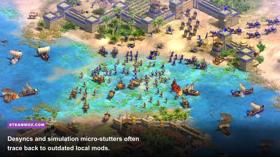 Competitive multiplayer ranked match in Age of Empires II Definitive Edition
