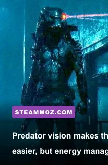 Predator using thermal vision and plasma caster in Aliens vs. Predator