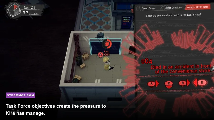 Task Force players completing objectives on a Death Note Killer Within map
