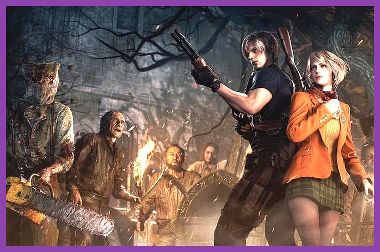 Leon S. Kennedy aiming his pistol in Resident Evil 4 Remake