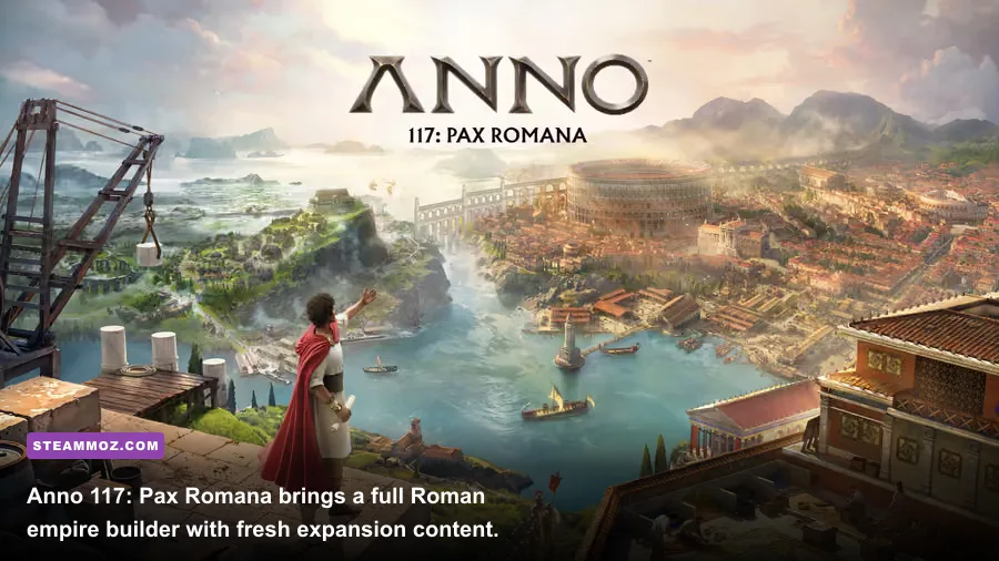 Roman-themed city building gameplay from Anno 117 Pax Romana
