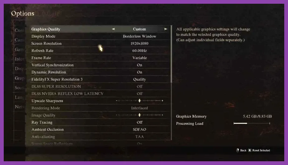 Dragon's Dogma 2 graphics menu settings configuration