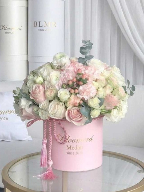 Pink Flower Box
