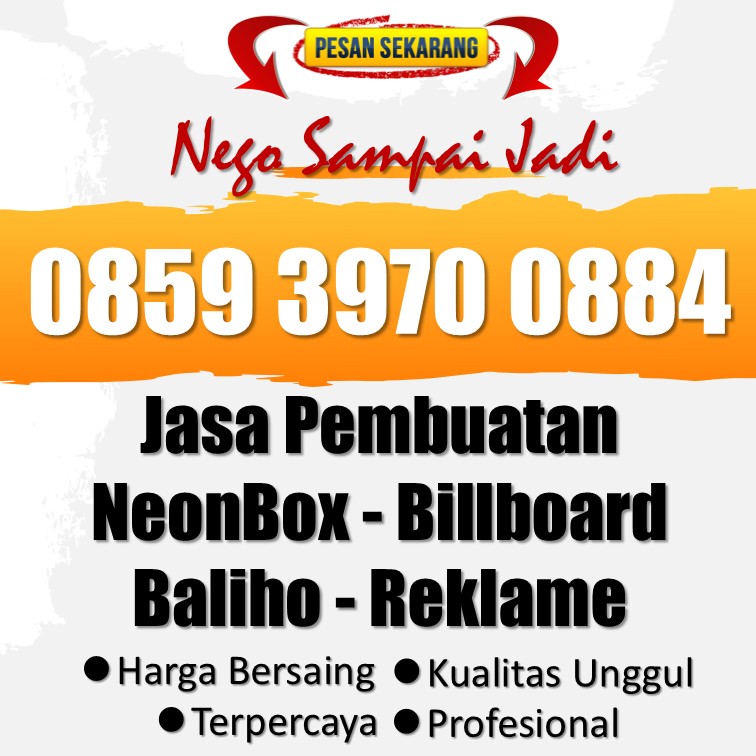 💎 WA 0859 3970 0884 - Anggaran Dana Pemasangan Neon Box Jenis Pelayanan Puskesmas WIlayah Serengan Surakarta