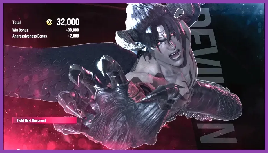 Tekken 8 character winning a brutal round