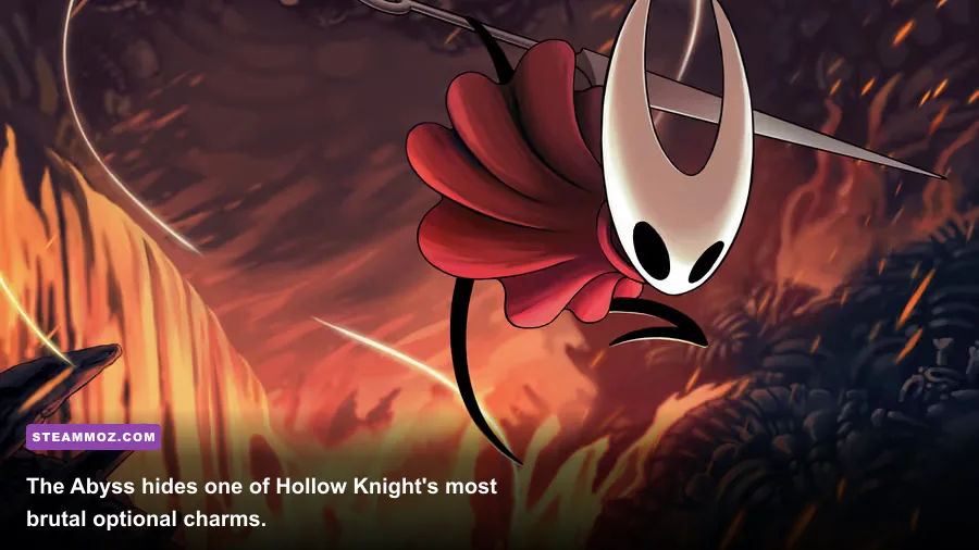 Hollow Knight player exploring the Abyss with the Shade Cloak ability