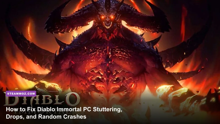 Diablo Immortal PC high framerate combat action with intense visual effects