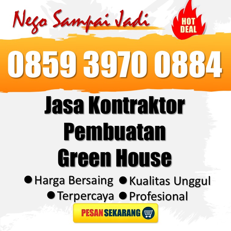 📣 WA 0859 3970 0884 - Jasa Kontraktor GreenHouse Jamur Murah Gamping Sleman