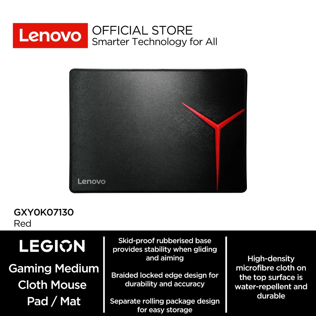 Lenovo Legion Gaming Medium Cloth Mouse Pad / Mat GXY0K07130 (Size 350 x 250 x 3 mm)