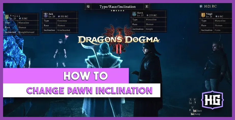 Pawn recruitment menu showing Guardian and Challenger inclinations